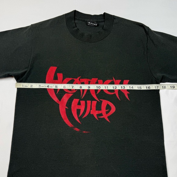 Vtg Heathen Child Band T-Shirt Sz Small 90s Metal Single Stitch Double Sided B3 - Picture 7 of 8